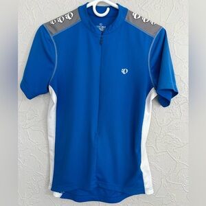 Pearl Izumi Select Cycling Jersey MediumBlue White 1/2 Zip Select Series EUC